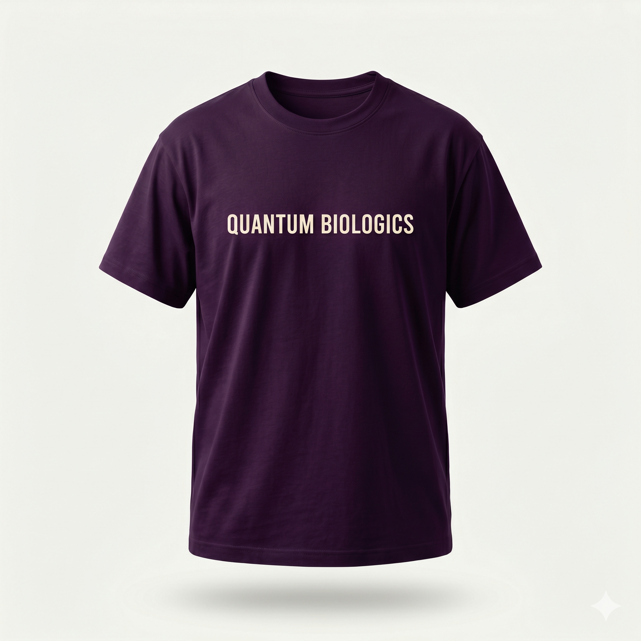 QB Plum Wordmark Tee