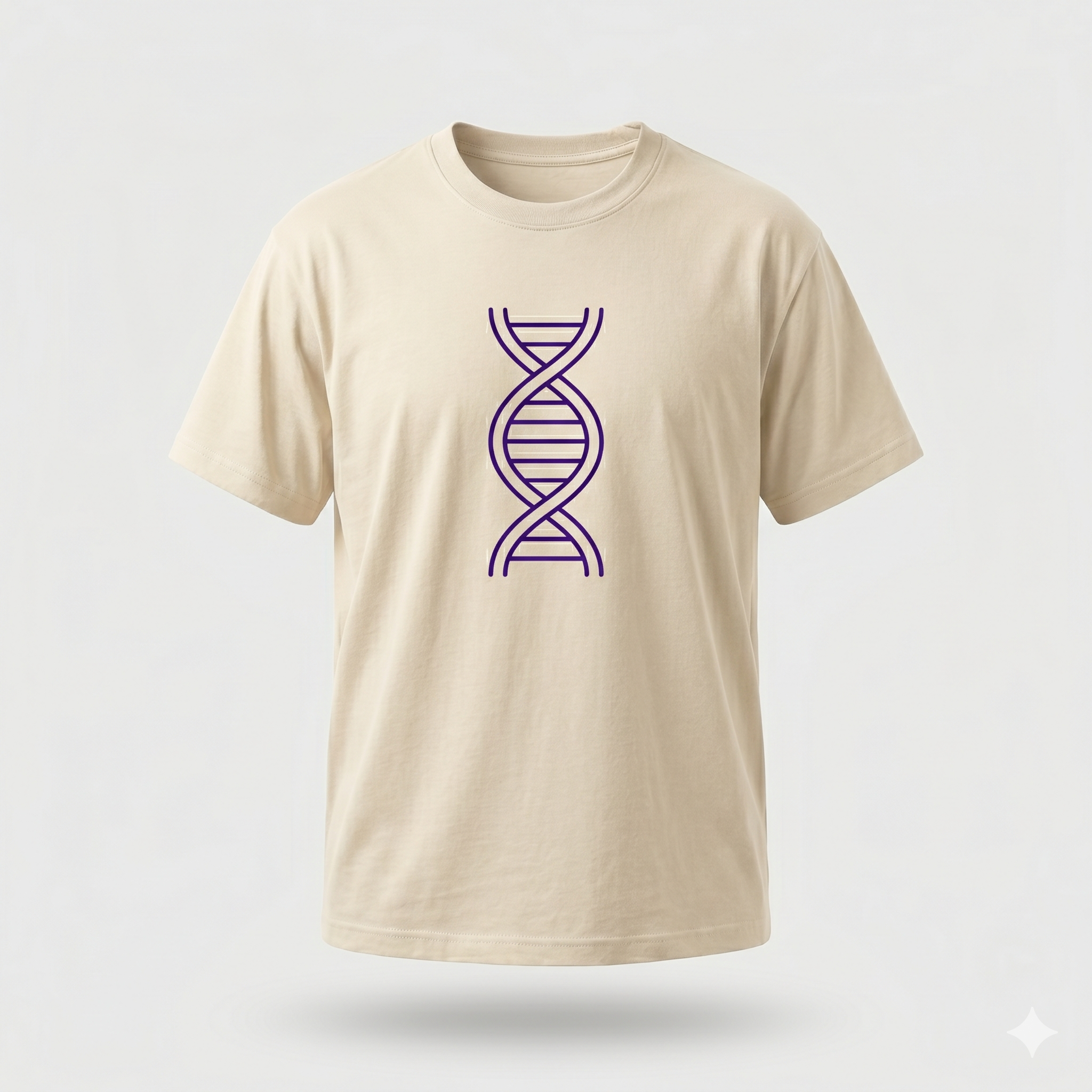 QB DNA Helix Tee — cream